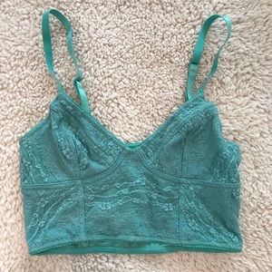 Free People aqua bandeau/bra top ⭐️